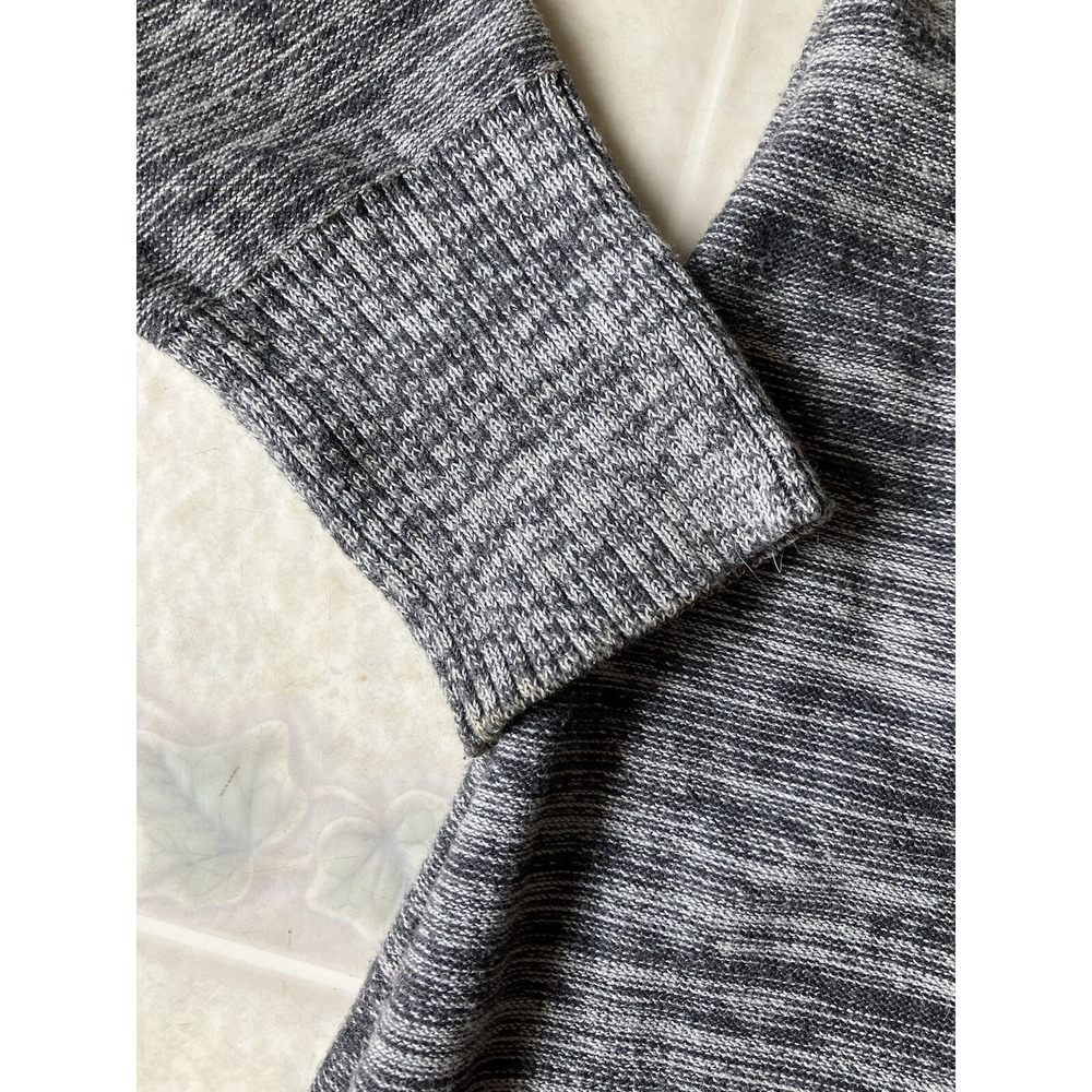 Athleta Long Sleeve Ribbed Bodice Gray Sweater Dress Sz Large Long Sleeves - Picture 3 of 5